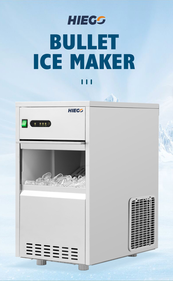 50 किलो रसोई बर्फ मशीन वाणिज्यिक पोर्टेबल गोली बर्फ मशीन R134a 1